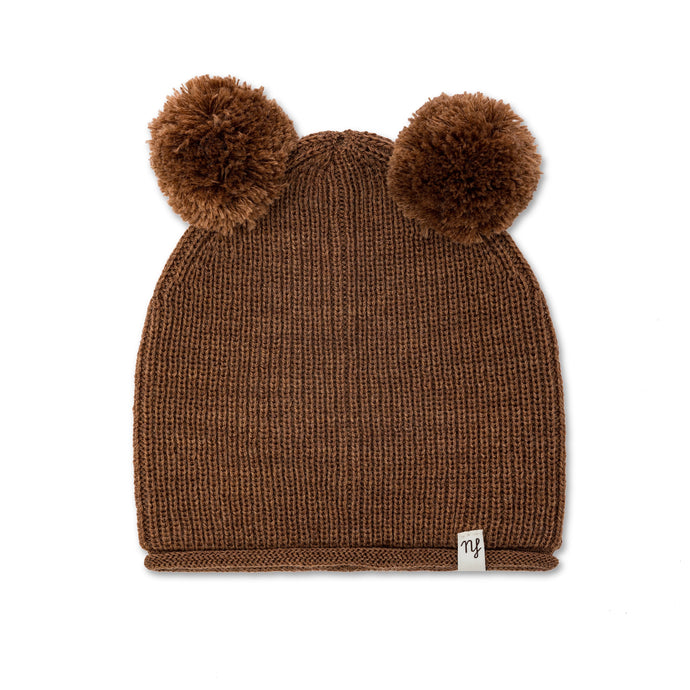 Berretto pompon Mocha