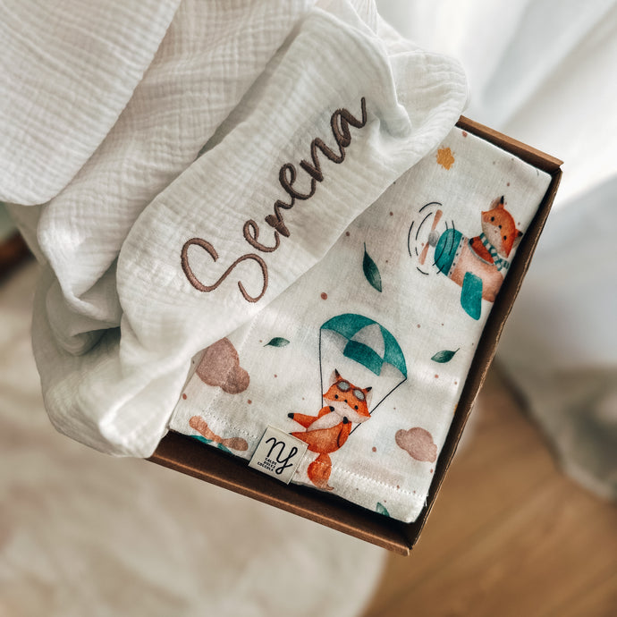 Baby set mussola Fox viaggiatore