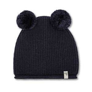 Blue Pompom Hat