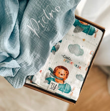 Carica l&#39;immagine nel visualizzatore di Gallery, Baby set mussola Lion